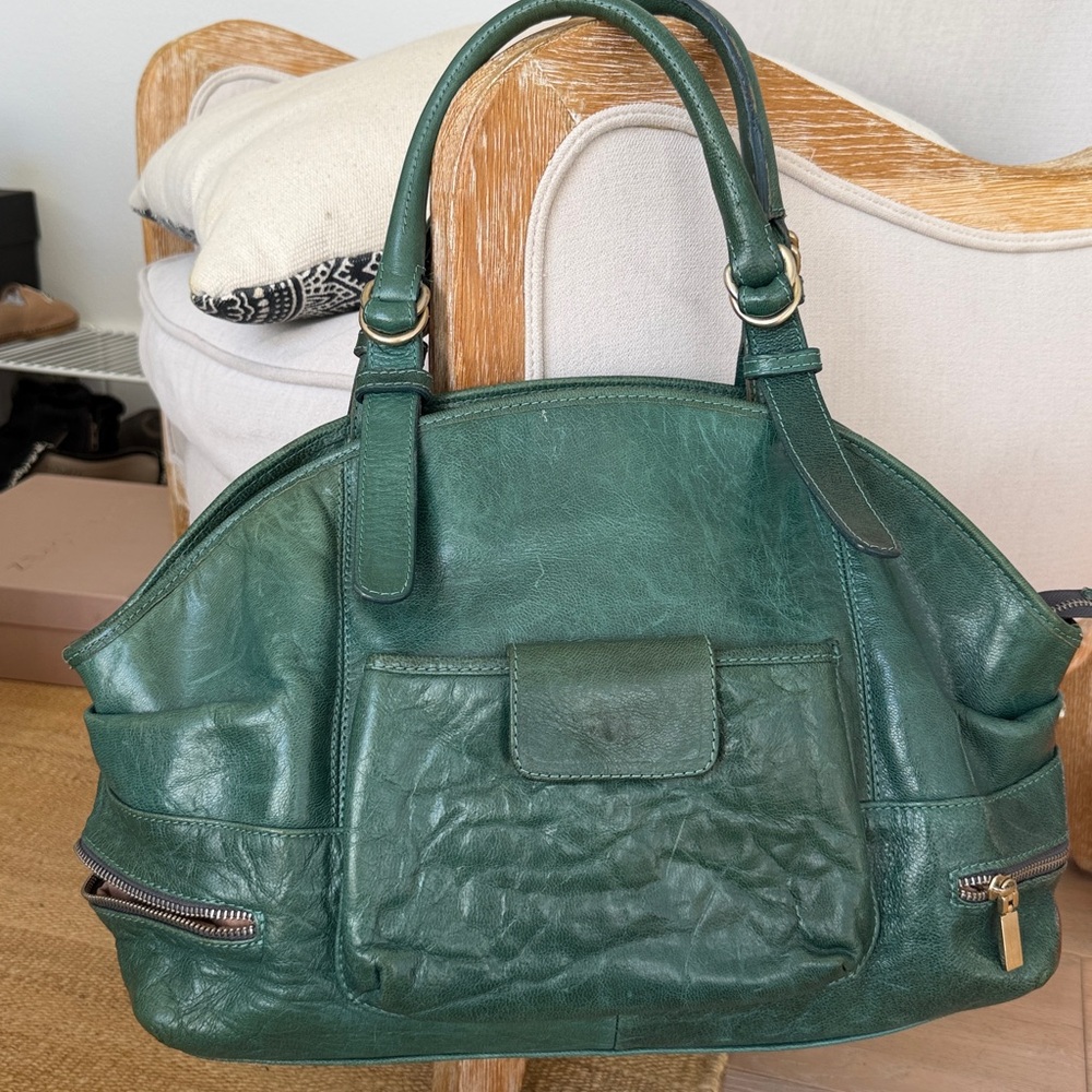 Free People Leather Teal Shoulder Bag Day to Evening 🌈 - Picture 3 of 14